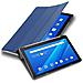 Custodia Tablet Per Lenovo Tab M10 (10.1"" Zoll) In Blu Scuro Jersey - Copertura Protettiva Molto Sottile Di Similpelle In Stile Libro Senza Auto Wake Up E Funzione Stand - Foto miniatura 1