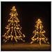 Albero Led Da Esterno Con Struttura In Metallo 2mts-420l Luce Calda - Foto miniatura 2