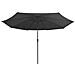 Ombrellone da Esterni con Palo in Metallo 390 cm Antracite - Foto miniatura 5