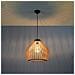 Lampada A Sospensione In Filo Di Legno Naturale E27 - Foto miniatura 10