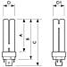 MASTER PL-C 4 Pin, 4P, G24q-3, Bianco, A, Bianco caldo, Bianco - Foto miniatura 2