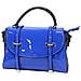 Borsa Donna A Mano Cartella Piccola Pattina In Sintetico Lucido Con Tracolla - Foto miniatura 1