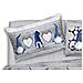 Copripiumino Sacco Piumone Pensieri Delicati 100% Cotone Disegno Gnomi Matrimoniale Blu - Foto miniatura 2