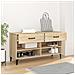 Scarpiera Rovere Sonoma 102x35x55 Cm In Legno Multistrato - Foto miniatura 3