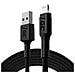Ray Led Cavo Usb-a A Lightning Fast Charging 2 Mt Black - Foto miniatura 1