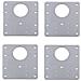 Piastra Di Riparazione Per Cerniere Per Mobili 9x9 Cm In Acciaio Inox 4-pack - Foto miniatura 1