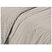 Completo Lenzuola Letto Camera In 100% Cotone Made Italy Vari Disegni Rp 1 Piazza Bastoncino Beige - Foto miniatura 2