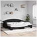 Divano Letto Con Letto Estraibile Nero 80x200 Tessuto - Foto miniatura 1
