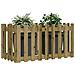 Fioriera Rialzata Da Giardino 100x50x50 Cm In Pino Impregnato - Foto miniatura 2