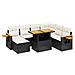 Set Divani da Giardino con Cuscini 8 pz Nero in Polyrattan - Foto miniatura 1