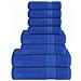 Set Asciugamani 8 Pz Blu 360 Gsm 100% Cotone - Foto miniatura 1