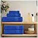 Set Asciugamani 8 Pz Blu 360 Gsm 100% Cotone - Foto miniatura 3