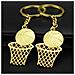 Portachiavi Da Basket, Regalo Per I Fan Nba Gold - Foto miniatura 4