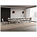Tavolo allungabile 90x140/400 cm Plaker noce gambe bianche - Foto miniatura 4