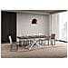 Tavolo allungabile 90x140/400 cm Plaker noce gambe bianche - Foto miniatura 3