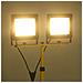 Faretto A Led Con Treppiede 2x100 W Bianco Caldo - Foto miniatura 2