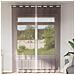 Tende In Voile Con Occhielli 2 Pz Marrone 140x300 Cm - Foto miniatura 1