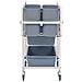 Lusso Casadino -  Carrello Da Cucina Con Contenitori In Plastica 82x43,5x93 Cm - Foto miniatura 3