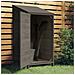 Capanno Da Giardino Antracite 55x52x112 Cm Legno Massello Abete - Foto miniatura 8
