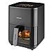 Cecofry&Grill Duoheat 4000 Singolo 4 L Indipendente 1900 W Friggitrice ad aria calda Nero - Foto miniatura 3