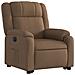 Poltrona Alzapersona Reclinabile Elettrica Marrone Tessuto - Foto miniatura 3