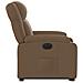 Poltrona Alzapersona Reclinabile Elettrica Marrone Tessuto - Foto miniatura 9