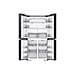 Series 8 RM70F67RDR frigorifero side-by-side Libera installazione 669 L D Acciaio inox - Foto miniatura 6