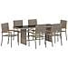 Set da Pranzo per Giardino 7 pcs Grigio 190 x 80 x 75 cm - Foto miniatura 1