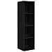 Mobile TV 2 pcs Nero 37 x 37 x 142.5 cm Legno multistrato - Foto miniatura 5
