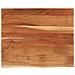 Piano Scrivania 100x80x3,8 Rettangolare Legno Acacia Bordi Vivi - Foto miniatura 1