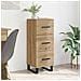 Credenza con cassetto Rovere artigianale 34,5 x 34 x 90 cm - Foto miniatura 2