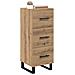 Credenza con cassetto Rovere artigianale 34,5 x 34 x 90 cm - Foto miniatura 3