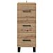 Credenza con cassetto Rovere artigianale 34,5 x 34 x 90 cm - Foto miniatura 6