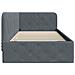 Cornice del letto ad angolo Grigio scuro 100 x 200 cm Velluto - Foto miniatura 6