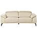 Set Da Salotto 6 Posti Vejen Pelle Sintetica Beige - Foto miniatura 3