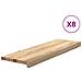 Gradini 8 pz 80x25x2 cm in Rovere Massello Non Trattato - Foto miniatura 1