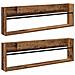 Scaffale per riviste 2 pcs Legno vecchio 100 x 12 x 30 cm - Foto miniatura 1