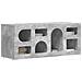 Mobile TV Grigio cemento 100 x 35 x 40 cm Legno multistrato - Foto miniatura 3