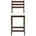 Sedie da pranzo 2 pcs Marrone Chiaro 40 x 47,5 x 99,5 cm - Foto miniatura 5