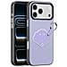 Cover per iPhone 17 Pro Max - PC+Pelle /PU, Viola, Con Anillo - Foto miniatura 1