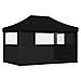 Tenda Party Nero 292 x 440 x 315 cm Tessuto Oxford - Foto miniatura 6