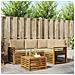 Set di divani da esterno con cuscino 5 pcs Naturale e Beige - Foto miniatura 2
