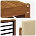 Set di divani da esterno con cuscino 5 pcs Naturale e Beige - Foto miniatura 7