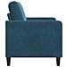Divano con Storage Blu 72 x 78 x 87 cm Poliestere - Foto miniatura 5