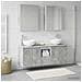 Set di Armadi da Bagno 5 pcs Grigio Cemento 53 x 15,5 x 70 cm - Foto miniatura 2