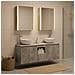 Set di Armadi da Bagno 5 pcs Grigio Cemento 53 x 15,5 x 70 cm - Foto miniatura 4