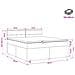 Letto box spring con materasso Crema 140 x 190 cm Tessuto - Foto miniatura 4