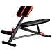 Panca Multifunzionale Regolabile Per Allenamento Gambe Addome E Glutei Nero E Rosso - Foto miniatura 1