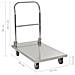 Carrello Di Trasporto Argento 82x53x86 Cm Acciaio Inossidabile - Foto miniatura 3