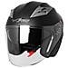 Casco Jet Moto Scooter Omologato Ece 22-05 Visiera Parasole Antigraffio Nero Opaco Xs - Foto miniatura 4